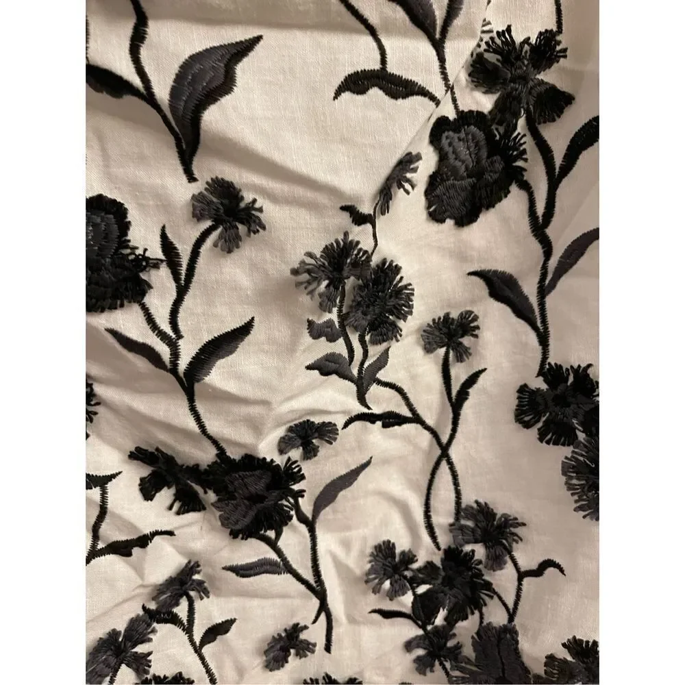 Anthropologie - Sabrina Puff-Sleeve Applique Mini Dress size 12 - Picture 10 of 15